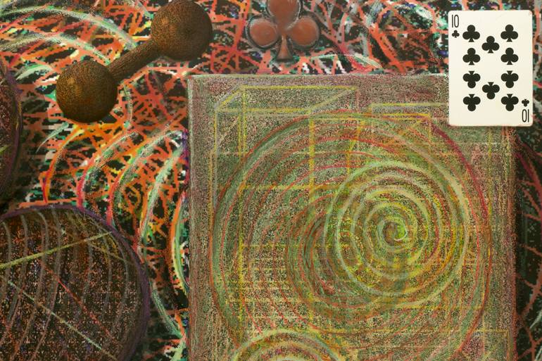 Original Symbolism Abstract Mixed Media by Dennis Eavenson And Sharon Eavenson