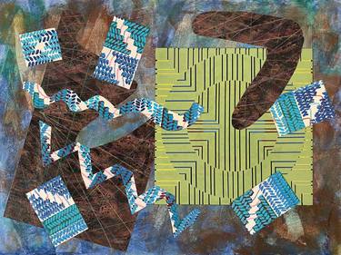 Print of Abstract Collage by Dennis Eavenson and Sharon Eavenson