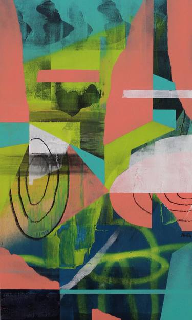 Original Fine Art Abstract Painting by Nicolas Blind