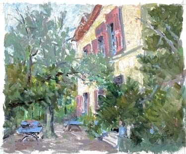 Original Impressionism Architecture Paintings by Owen Hunt