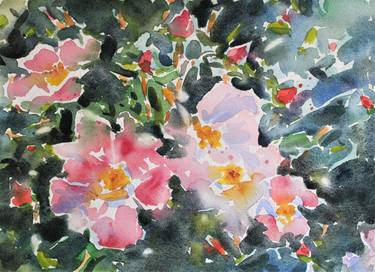 Original Expressionism Floral Paintings by Owen Hunt