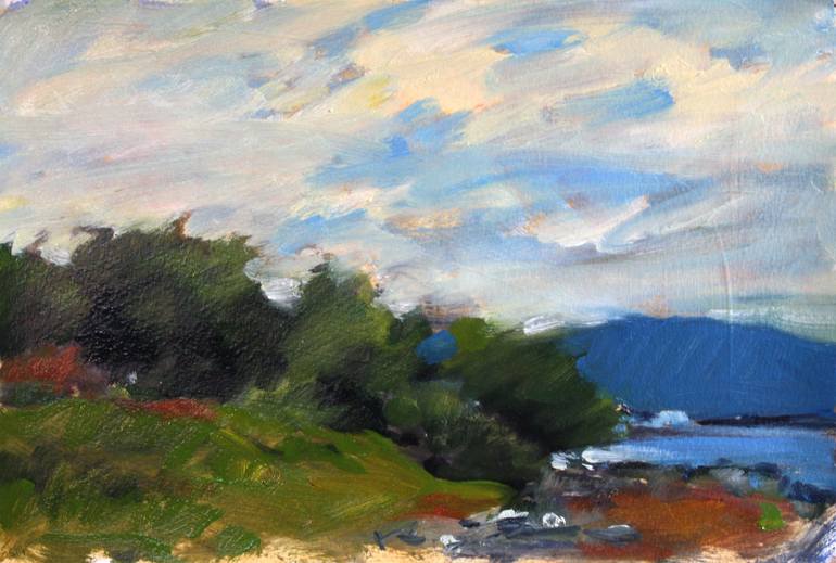 Original Impressionism Landscape Painting by Owen Hunt