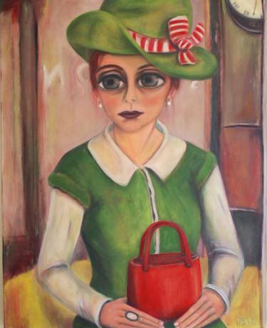 Madame Tueté with a green hut thumb