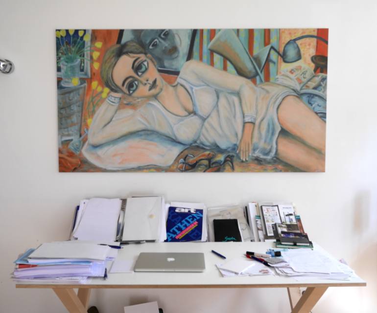 Original Expressionism Fantasy Painting by Josta Della Edd