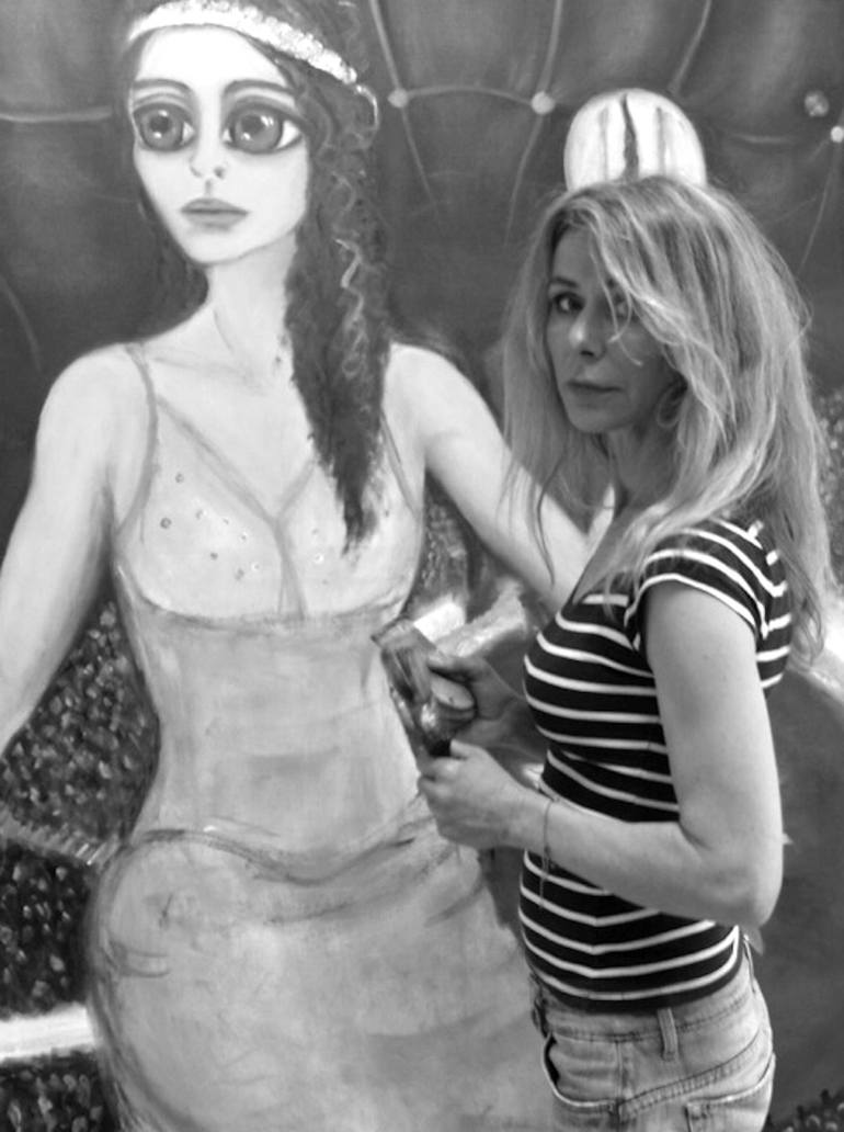 Original Expressionism Fantasy Painting by Josta Della Edd
