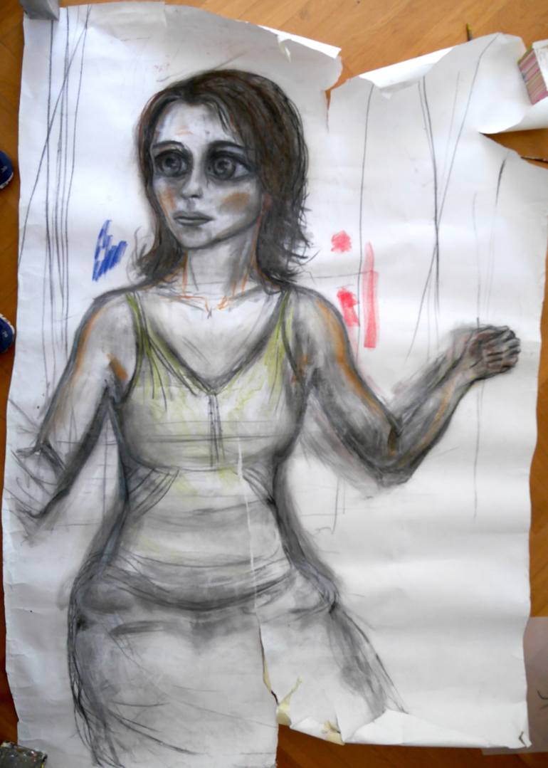 Original Expressionism Fantasy Painting by Josta Della Edd