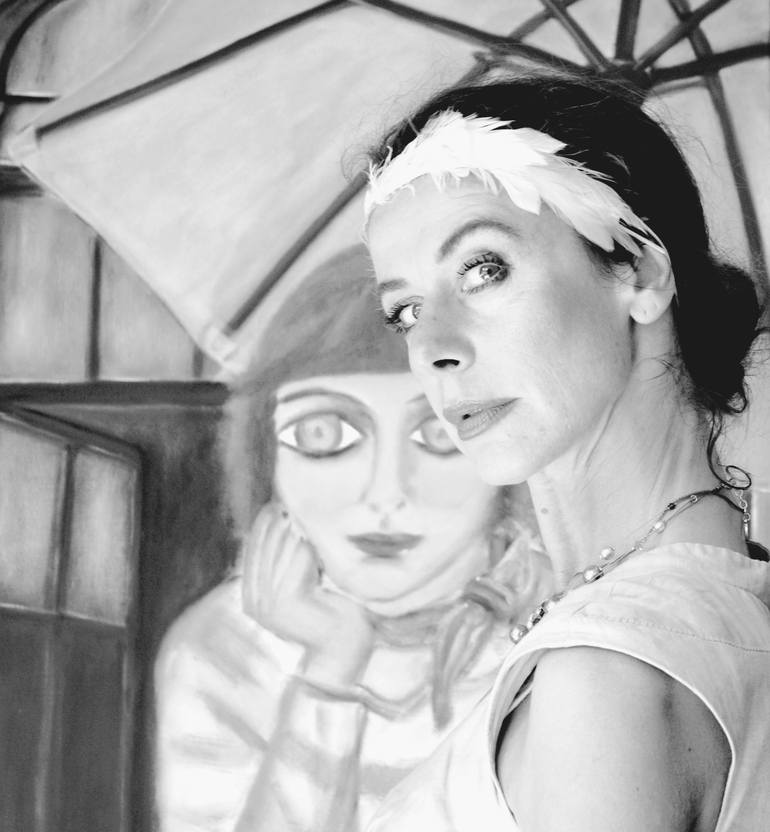 Original Expressionism People Painting by Josta Della Edd