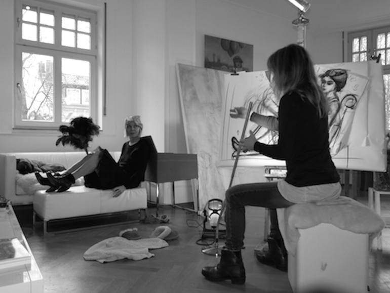 Original Expressionism People Painting by Josta Della Edd