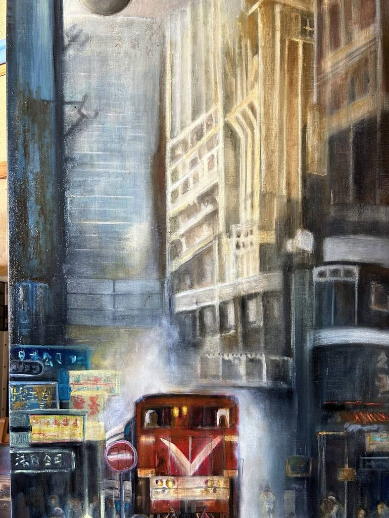 Original Transportation Painting by Lisbeth Buonanno