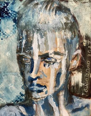 Original Figurative Men Painting by Lisbeth Buonanno