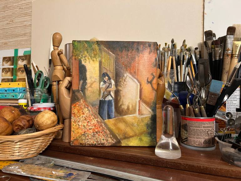 Original Contemporary Rural Life Painting by Lisbeth Buonanno