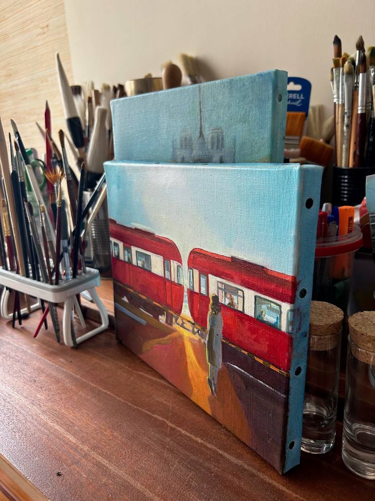 Original Figurative Travel Painting by Lisbeth Buonanno