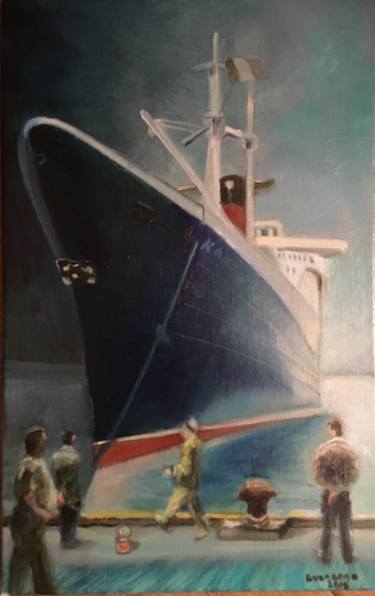 Original Boat Paintings by Lisbeth Buonanno