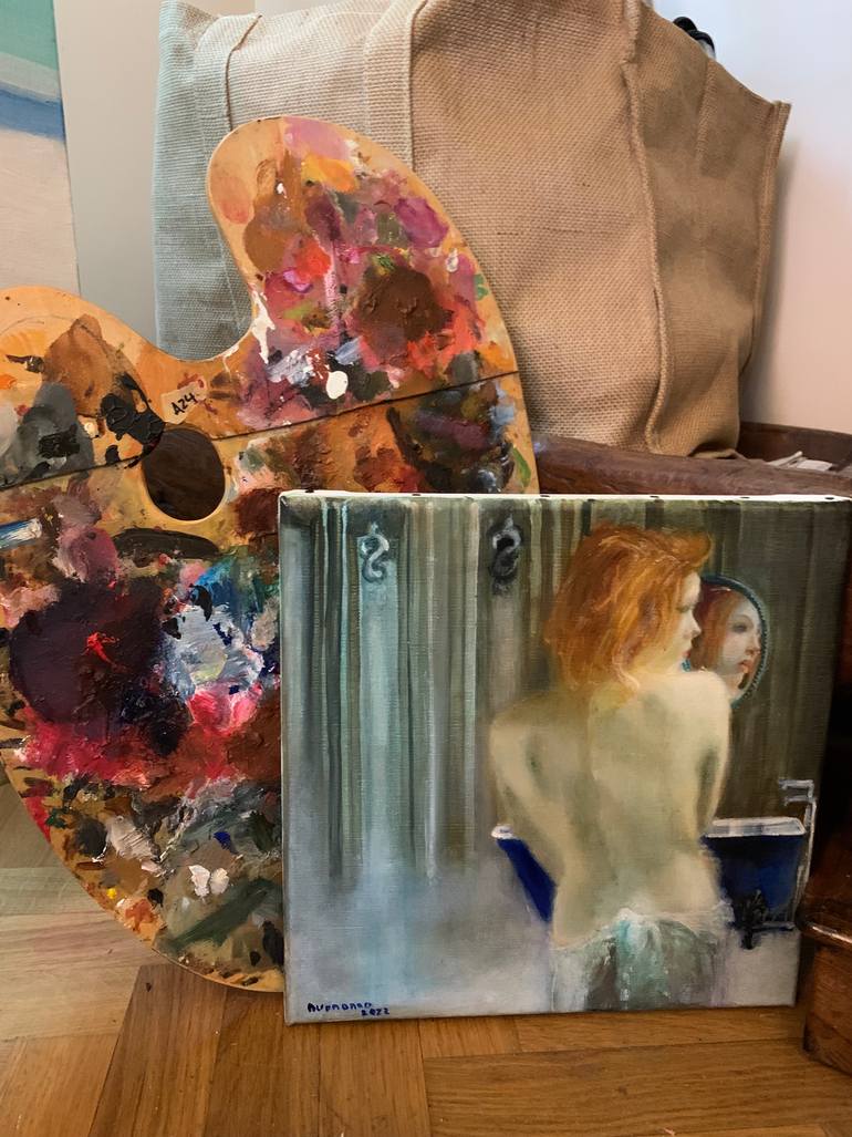 Original Figurative Erotic Painting by Lisbeth Buonanno