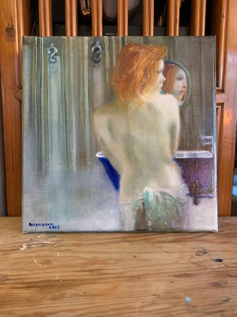Original Figurative Erotic Painting by Lisbeth Buonanno