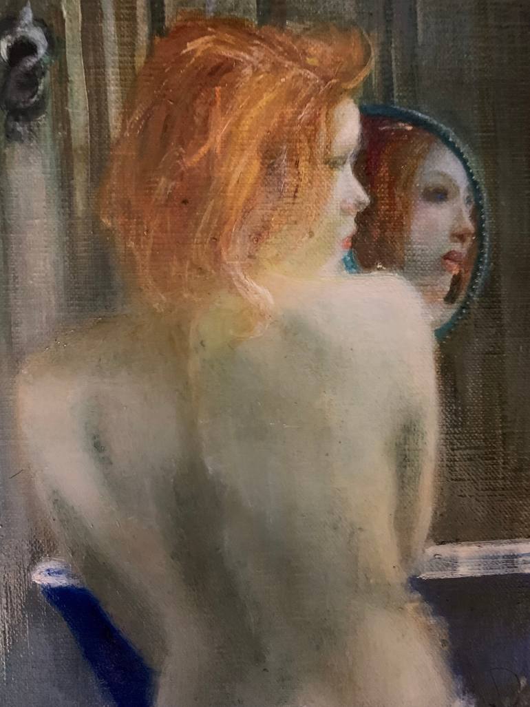 Original Figurative Erotic Painting by Lisbeth Buonanno