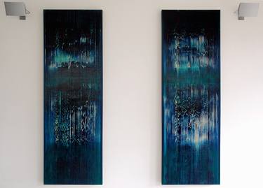 Pair of Abstract Oil Paintings thumb