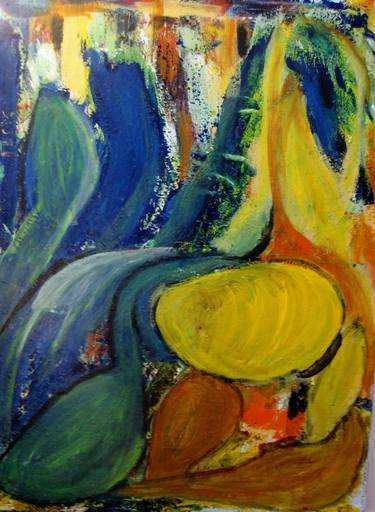 Print of Abstract Expressionism Garden Paintings by carolyn bonier