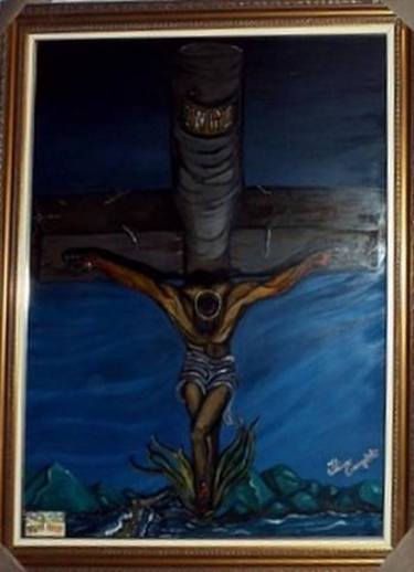 Original Religion Painting by Flavio  Evangelista