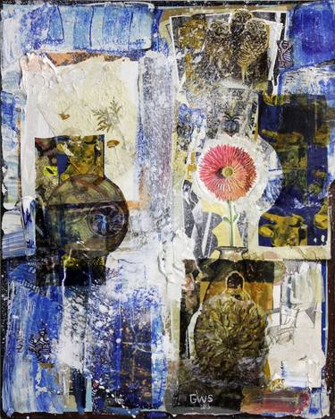 Print of Abstract Floral Collage by Gavin Sewell