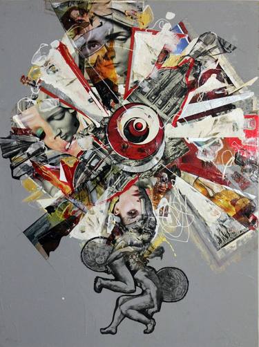 Print of Abstract Time Collage by Gavin Sewell