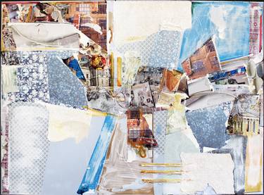 Original Abstract Expressionism Cities Collage by Gavin Sewell