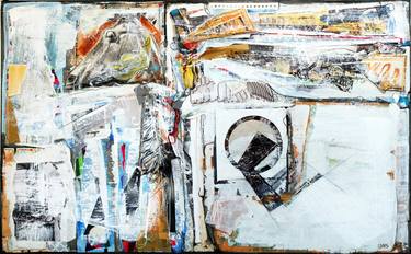 Original Abstract Expressionism Abstract Collage by Gavin Sewell