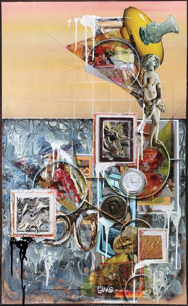 Print of Abstract Expressionism Love Collage by Gavin Sewell