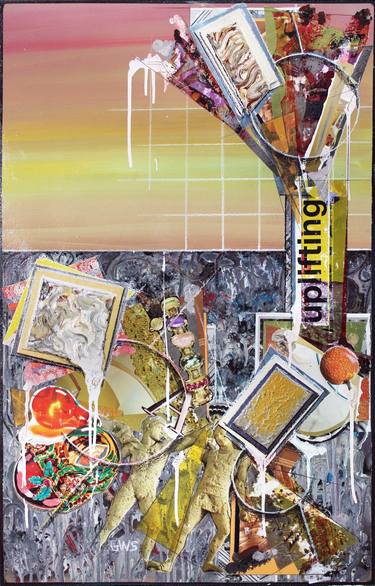 Original Abstract Classical mythology Collage by Gavin Sewell