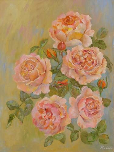 Print of Fine Art Floral Paintings by Nadezda Krivohizina