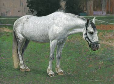 White horse thumb