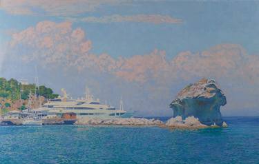 Original Fine Art Yacht Paintings by Simon Kojin