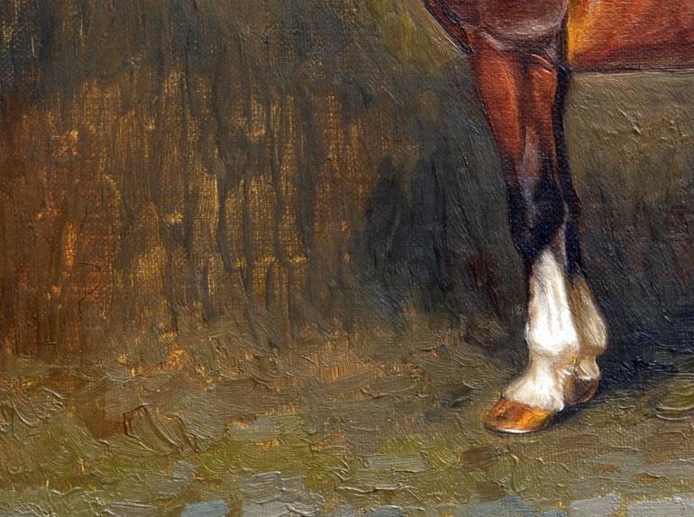 Original Realism Horse Painting by Simon Kojin