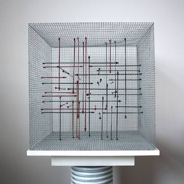 Original Abstract Architecture Sculpture by Kathleen Fabre