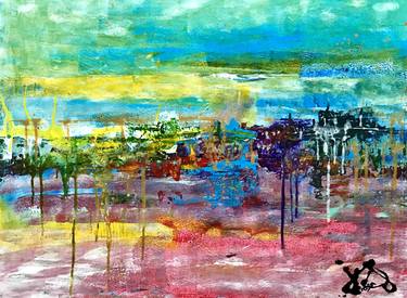 Original Abstract Expressionism Landscape Paintings by Jasmin Orosa