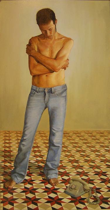 Original Figurative People Painting by Jordi Gamon Blanch