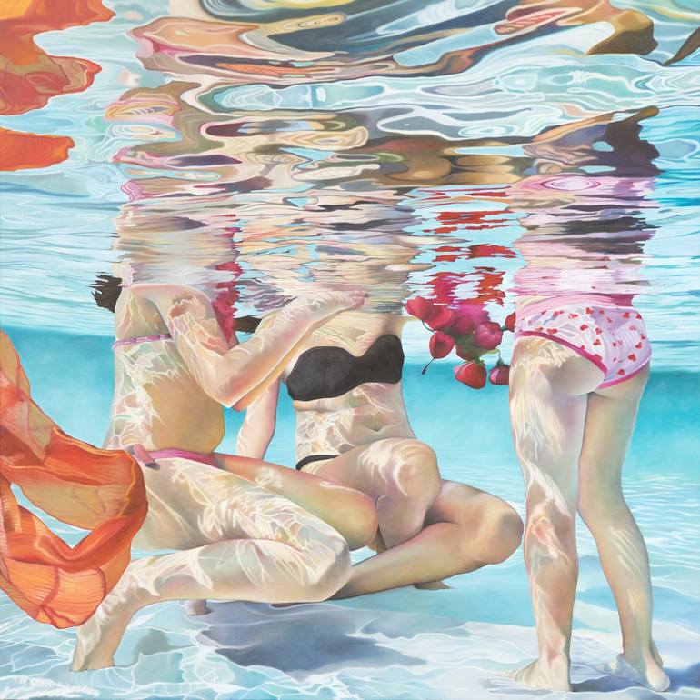 Original Figurative Water Painting by Josep Moncada