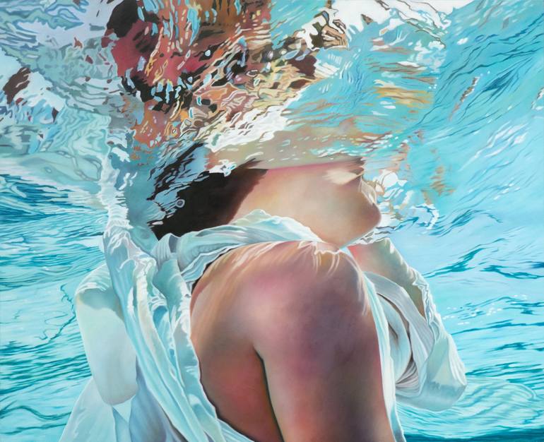 Original Figurative Water Painting by Josep Moncada