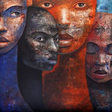 Original Conceptual People Paintings by segun aiyesan