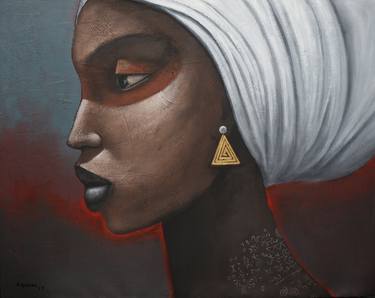 Print of Women Paintings by segun aiyesan