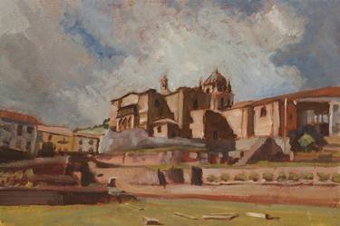 Print of Architecture Paintings by Victor Pablo Benavides