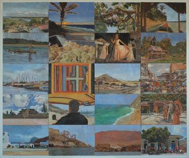 Print of Landscape Paintings by Victor Pablo Benavides