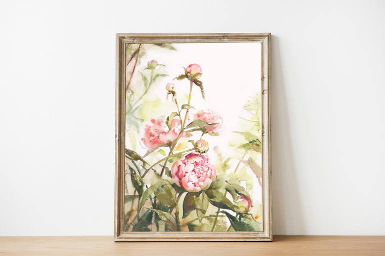 Original Floral Painting by Maria Zhdan