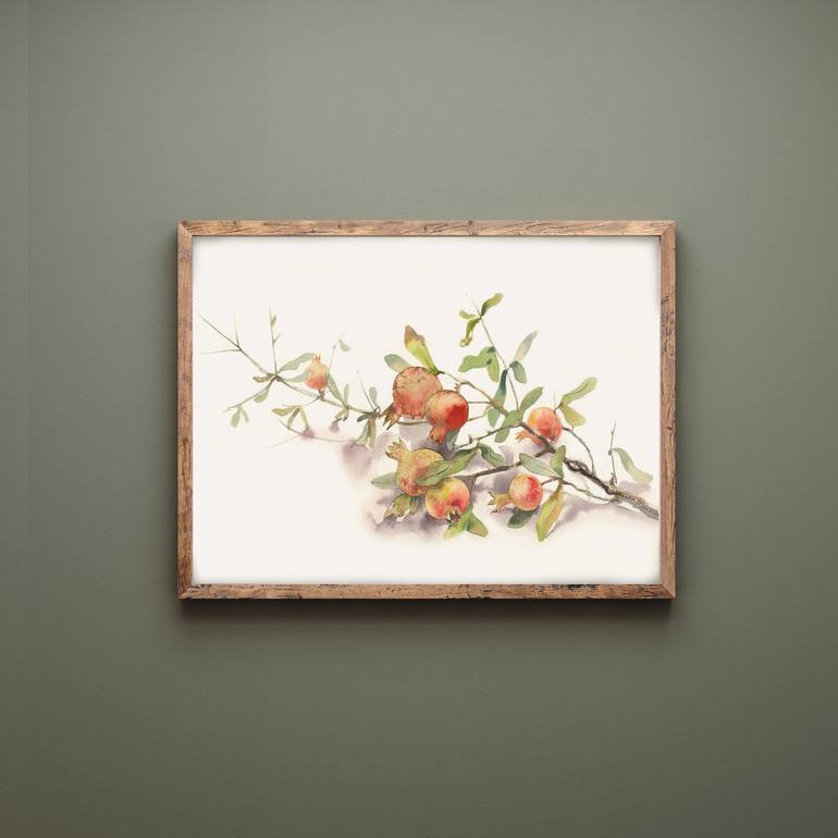 Original Fine Art Botanic Painting by Maria Zhdan