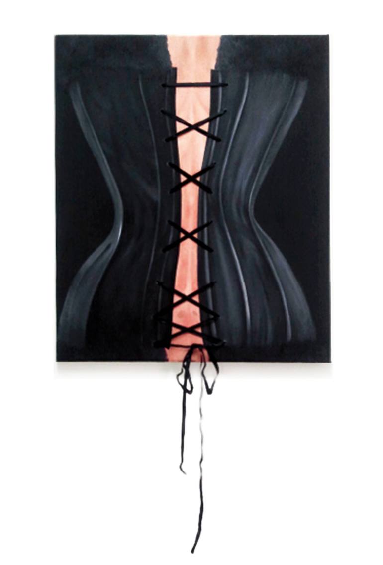 Black Corset Painting by Claudia La Neve