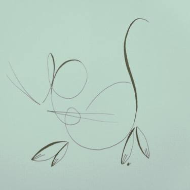 Original Abstract Animal Drawings by Celina L-C