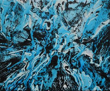 Original Abstract Water Paintings by Bernie Wallett