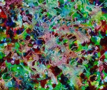 Original Abstract Outer Space Paintings by Bernie Wallett