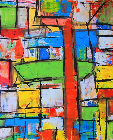 Print of Abstract Expressionism Architecture Paintings by Irene Neno Diaz