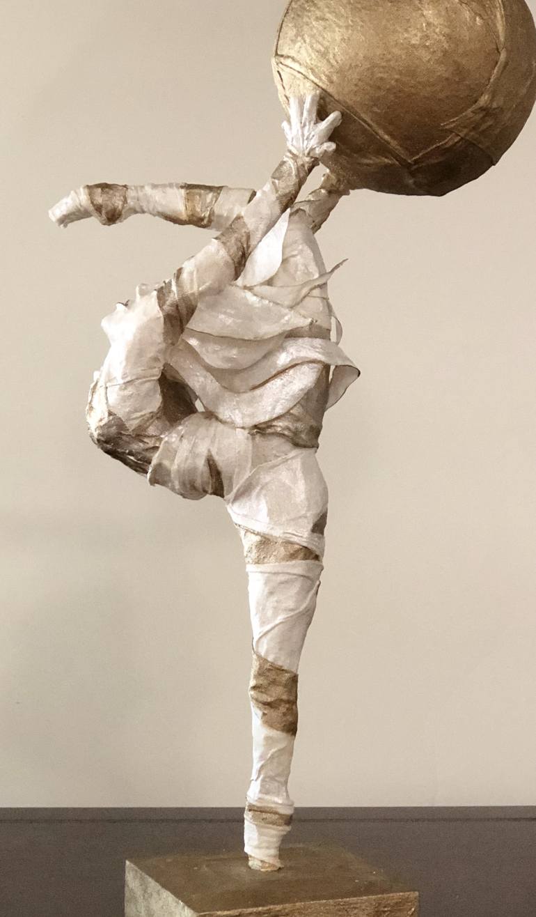 Original Art Deco Body Sculpture by Elizabeth Yarie